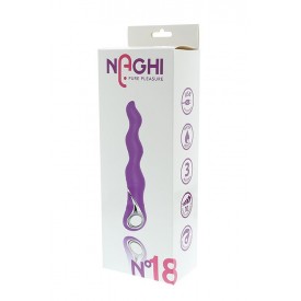 Фиолетовый изогнутый вибратор NAGHI NO.18 RECHARGEABLE 3 MOTOR VIBE - 15 см.