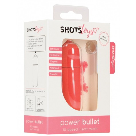 Розовая вибропуля Power Bullet - 6,2 см.