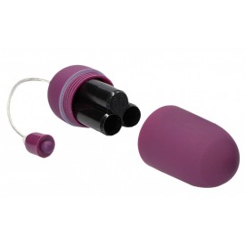 Фиолетовое гладкое виброяйцо Vibrating Egg - 8 см.